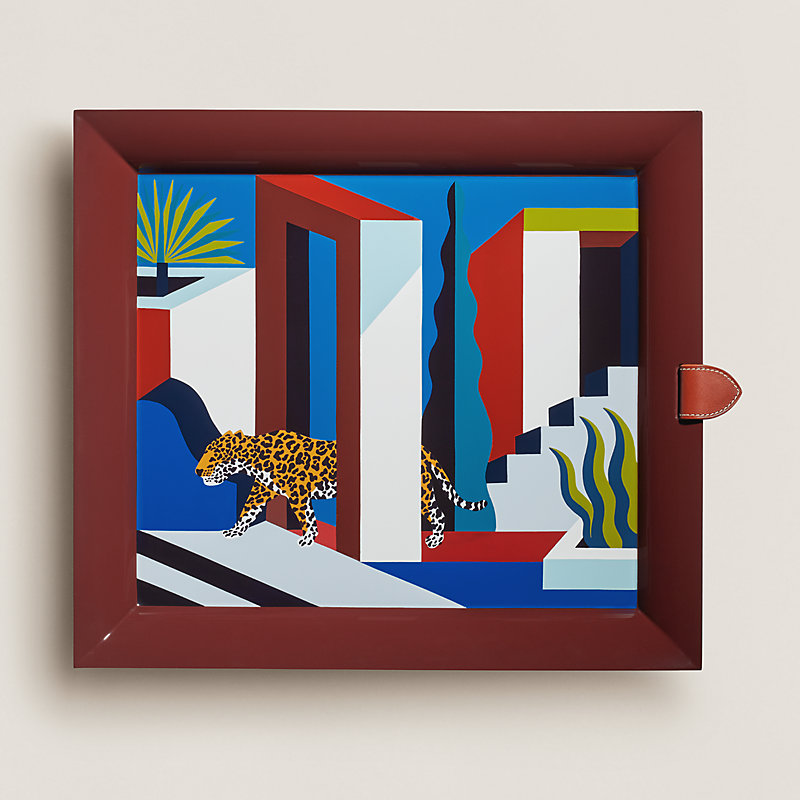 Atrium Jaguar dans un Jardin Mexicain tray | Hermès Singapore